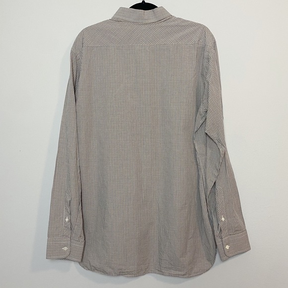 Billy Reid Black/Mustard Yellow Plaid Slim Cut Button Down Shirt - Picture 5 of 5